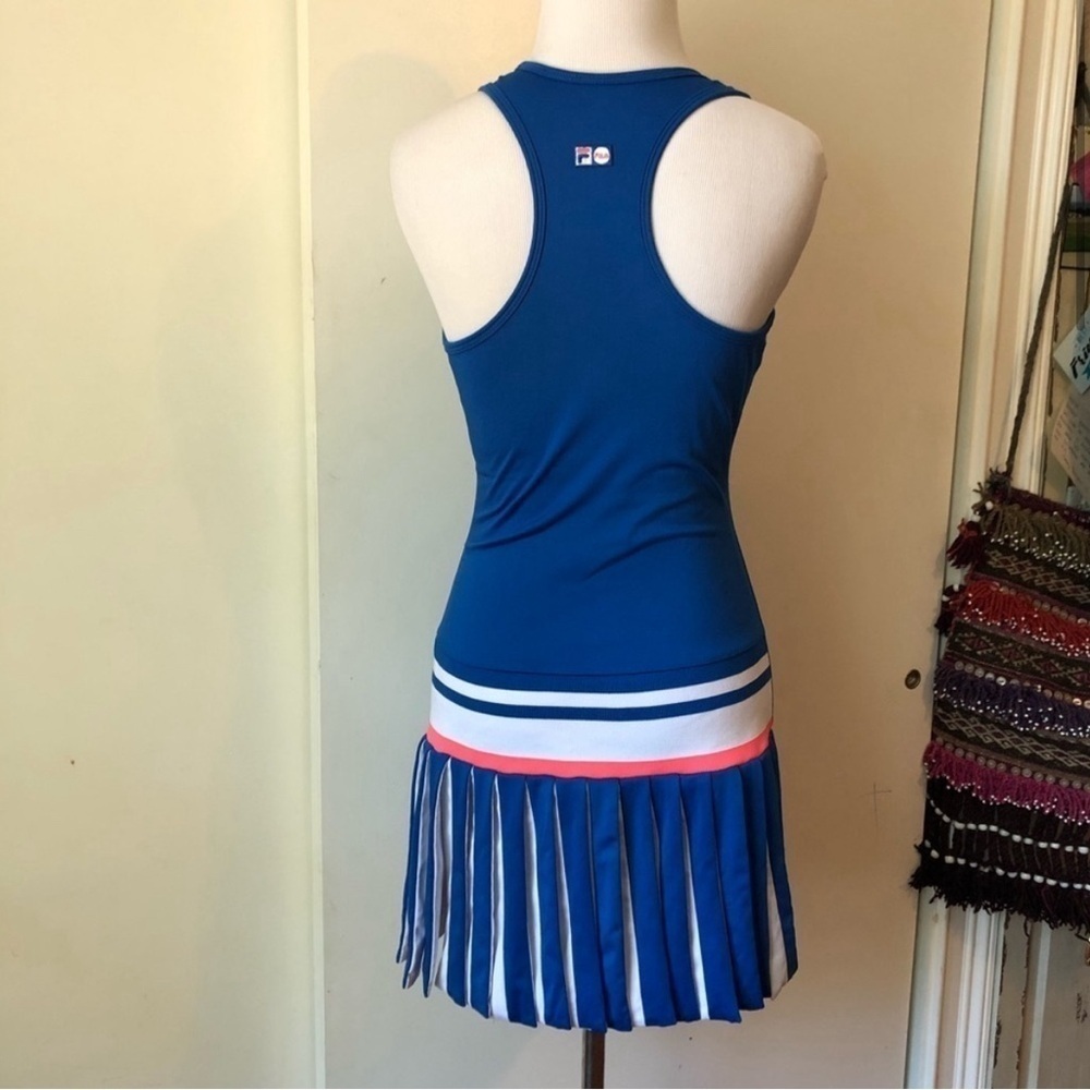 FILA Cheerleader dress blue, white size:XS - Picture 4 of 15